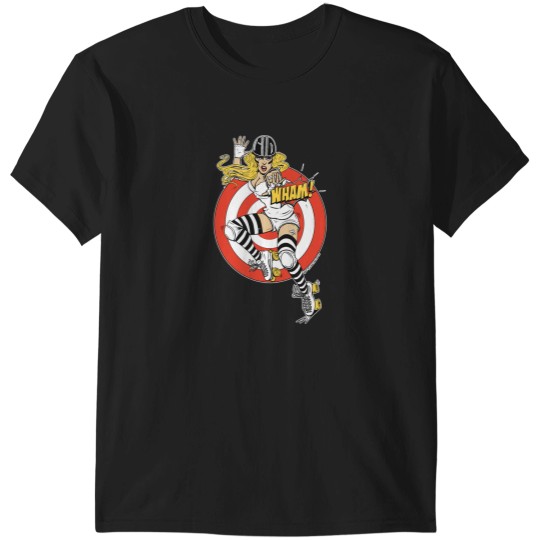 Discover Wham! Roller Derby chick T-Shirts