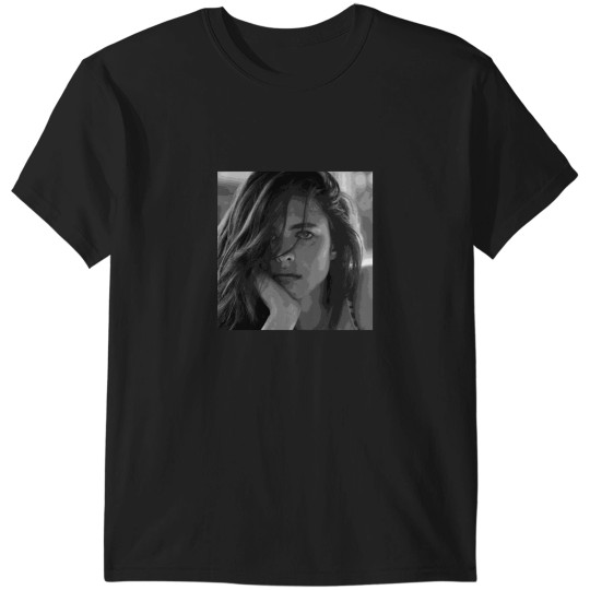 Discover Margaret Qualley Black & White Pop Art Portrait Painting Active T-Shirts