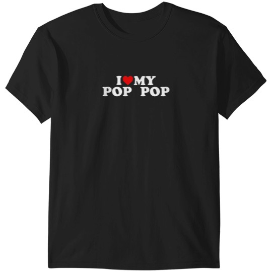 Discover Kids I Love My Pop Pop Shirt Toddler Boy Girl Yo T-Shirts