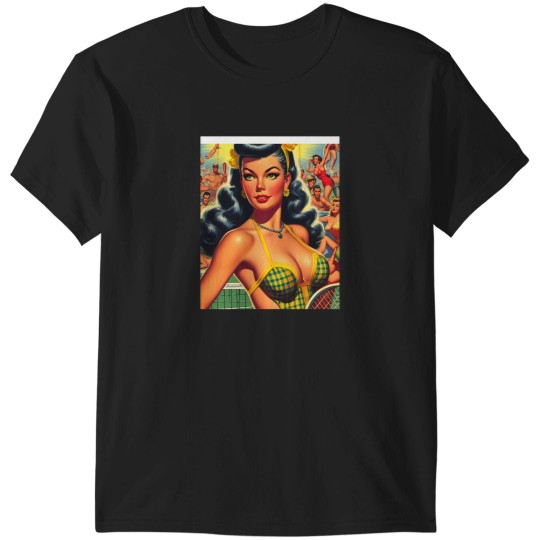 Discover Cute Vintage Tennis Girl T-Shirts