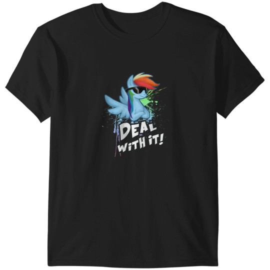Discover My Little Pony - MLP - Rainbow Dash - Deal With It T-Shirts