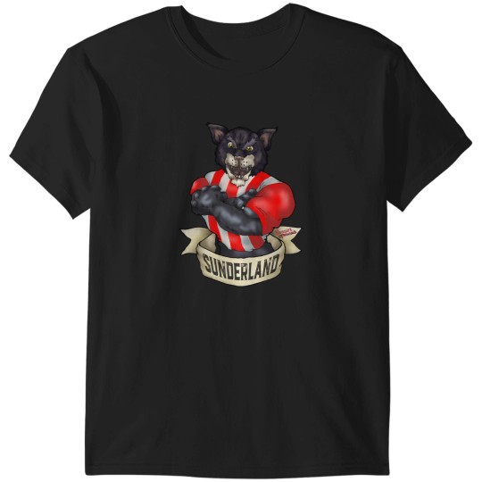 Discover Sunderland Black Cat Mascot T-Shirts
