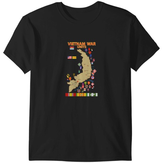 Discover Map - Vietnam Units - 3 wo DS T-Shirts
