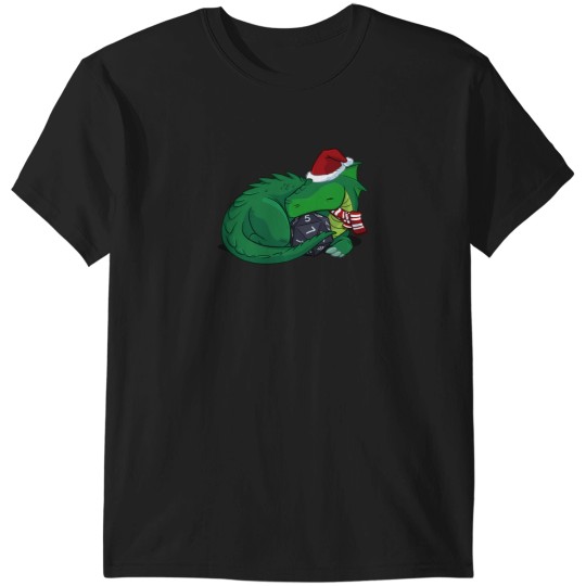 Discover D20 Green Dragon Holiday Edition T-Shirts