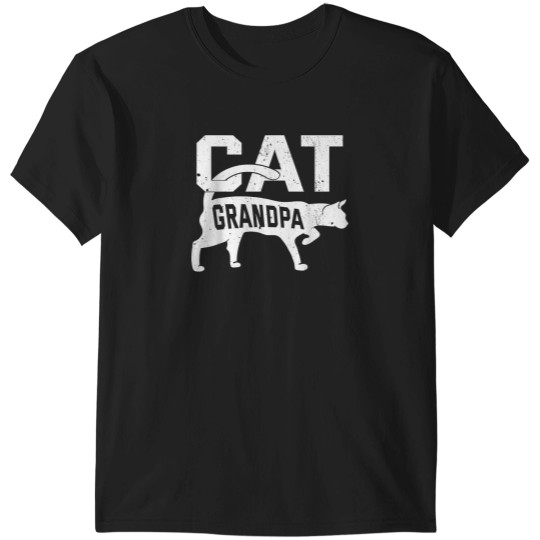 Discover Cat Grandpa Kitten Pet Owner Meow Father's Day T T-Shirts