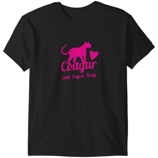 Discover Cougar cat and Super Sexy! with love heart T-Shirts