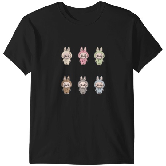 Discover Labubu - THE MONSTERS Tasty Macarons Vinyl Face - Popmart T-Shirts