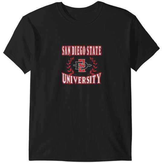 Discover San Diego State Aztecs Laurels Black Officially T-Shirts