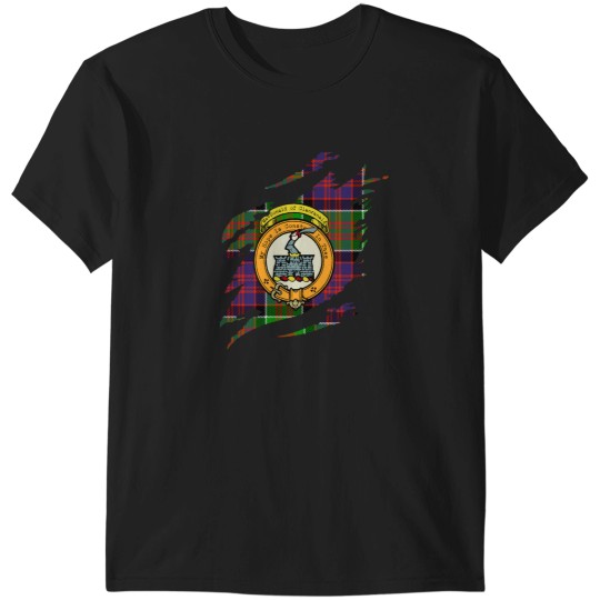 Discover MacDonald of Clanranald Clan Crest Scottish Surname Tartan T-Shirts