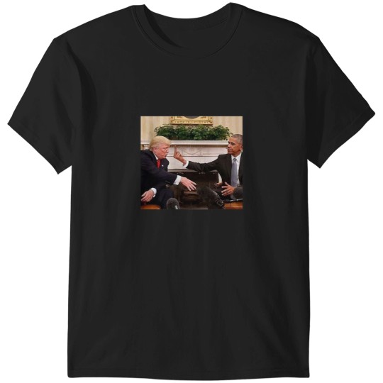 Discover Obama Flipping Off Trump Long T-Shirts