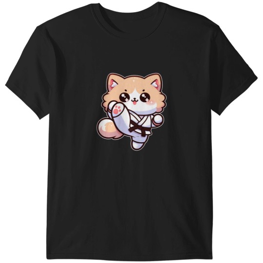 Discover Karate Taekwondo Funny Cat Jiu Jitsu Women Girls MMA T-Shirts