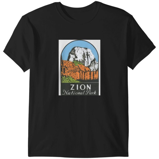 Discover Zion National Park Utah UT State Vintage Travel Decal T-Shirts