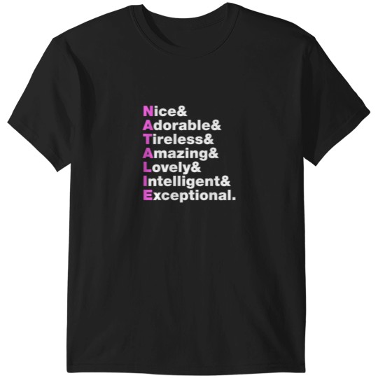 Discover Natalie Name Gift Personalized Natalie T-Shirts