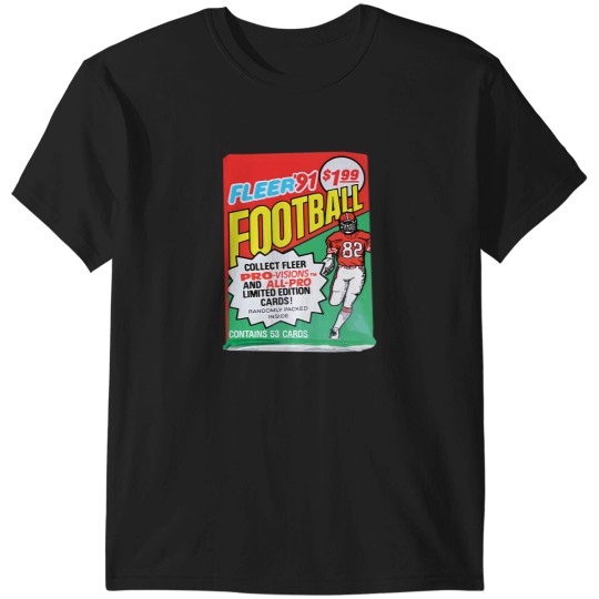 Discover Fleer Football Cards Pack 91 T-Shirts