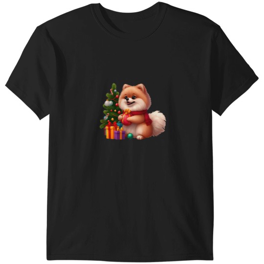 Discover Pomeranian Paws amp Ornaments Tree Trimming Time T-Shirts