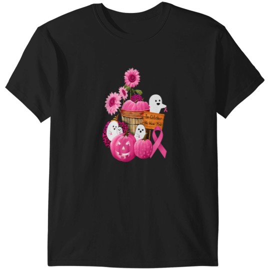 Discover In October We Wear Pink Ghosts Pumpkins For Breast Cancer T-Shirts
