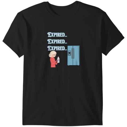 Discover Funny Expired Milk Humor T-Shirt - Aunt Grimace Design