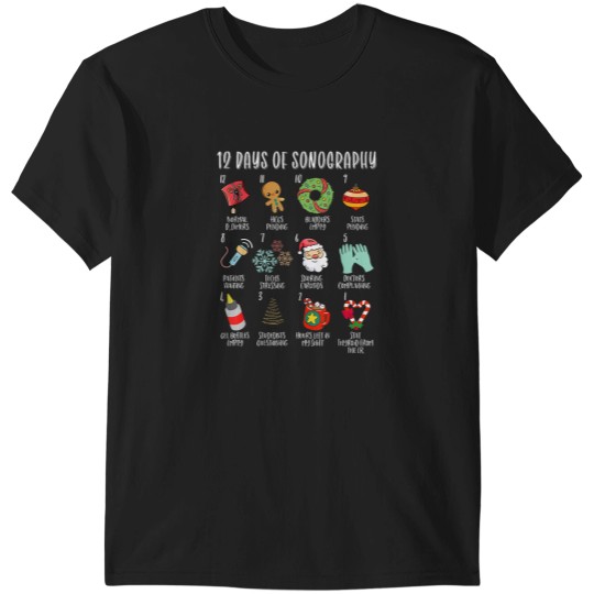 Discover 12 days of christmas sonography ultrasound tech holiday xmas T-Shirts