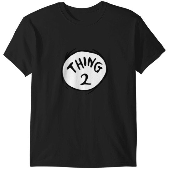 Discover Seuss Geisel Thing 2 Emblem Color Option T-Shirts