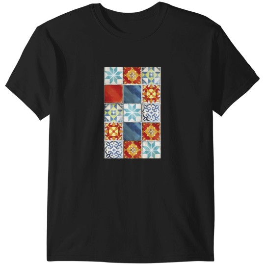 Discover Colorful Azulejos Tiles From Azul Board Game T-Shirts