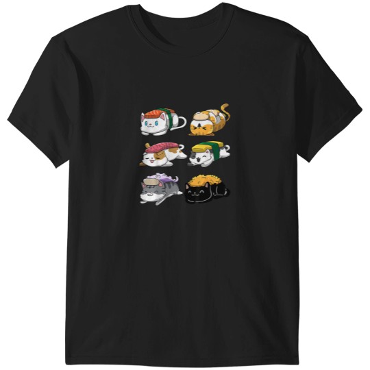 Discover Sushi Cats Sushi Lover Cat Lover Kawaii Anime Ne T-Shirts
