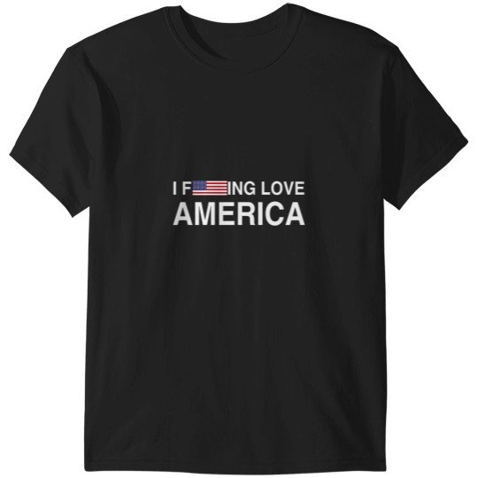 Discover I Fucking Love America Patriotic American Red White Blue Y2K T-Shirts