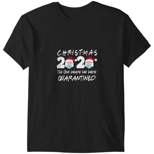 Discover Christmas 2020 Quarantine Christmas Santa Face Wearing Mask T-Shirts