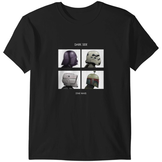 Discover Star Warsss Dark Side Album Cover Character Panels T-Shirts