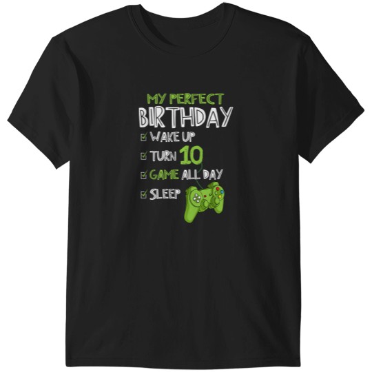 Discover 10th Birthday Gaming 10 Years Old Perfect Gamer Gift Boys T-Shirts