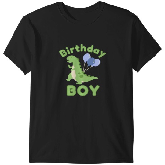 Discover Birthday squad boy kid party cute dino dinosaur trex balloon Essential T-Shirts