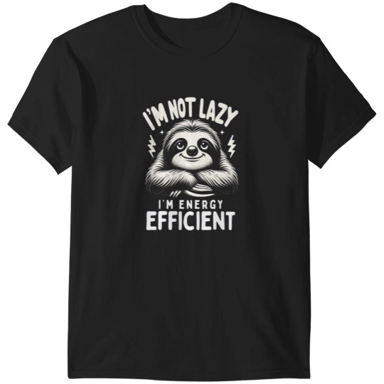 Discover Funny Sloth Stuff Im Not Lazy Energy Efficient Nap Lovers T-Shirts