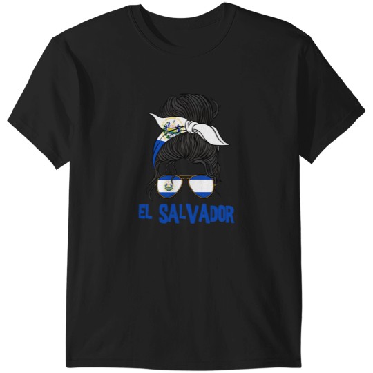Discover El Salvador For Girl Salvadoran Flag for Women Salvadorian T-Shirts