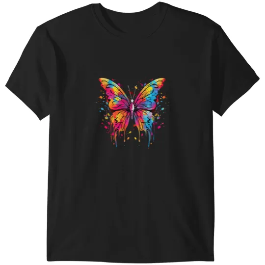 Discover Cool Butterfly on colorful painted Butterfly T-Shirts