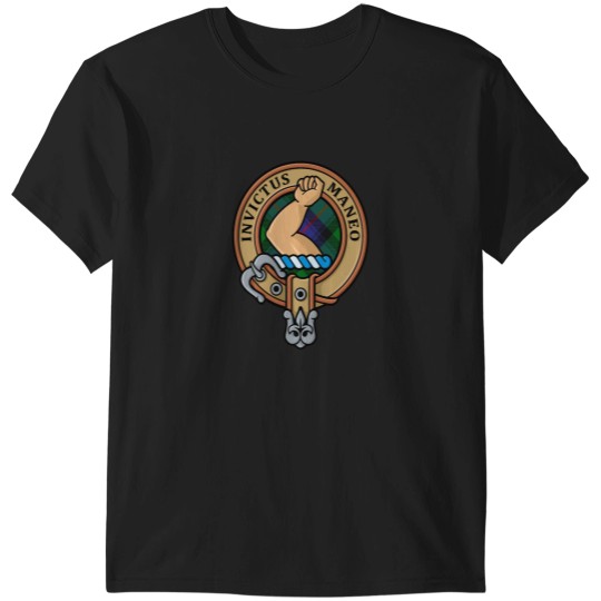 Discover Clan Armstrong Crest over Tartan T-Shirts
