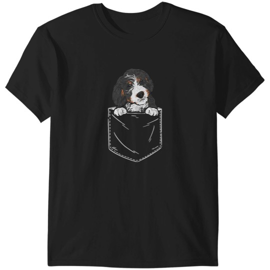 Discover Bernedoodle Dog Pocket Bernedoodle T-Shirts