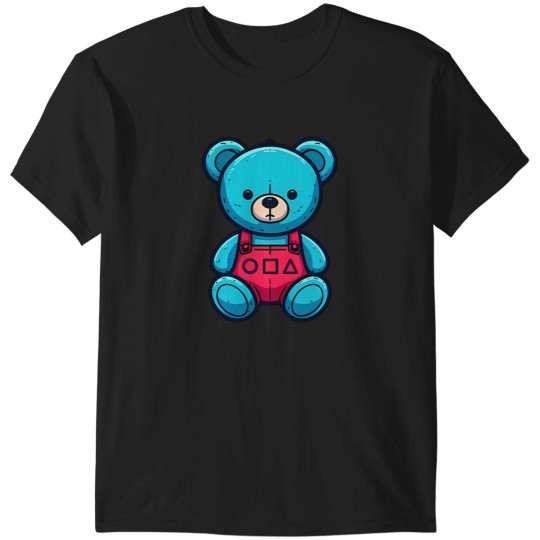 Discover The Squid Cosplay The Challenge   Blue Teddy Bear T-Shirts