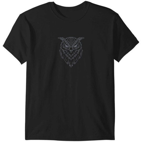 Discover The Owl - bird-of-prey - night-bird - hooter - strix - nocturnal-bird - bubo - bird-of-night - bird-of-m T-Shirts