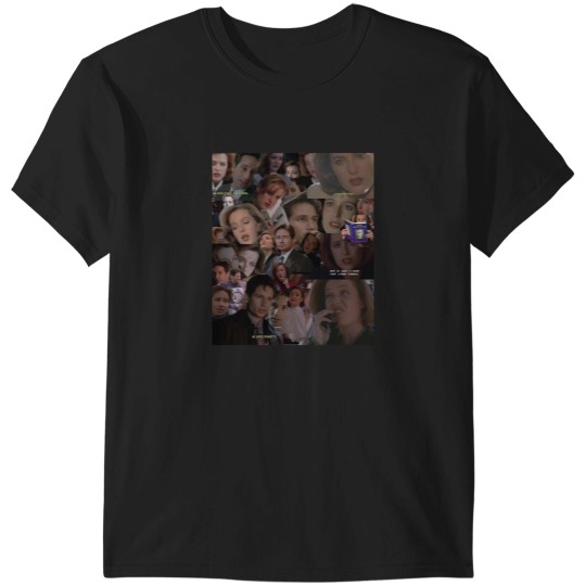 Discover XFiles Mulder and Scully Collage T-Shirts