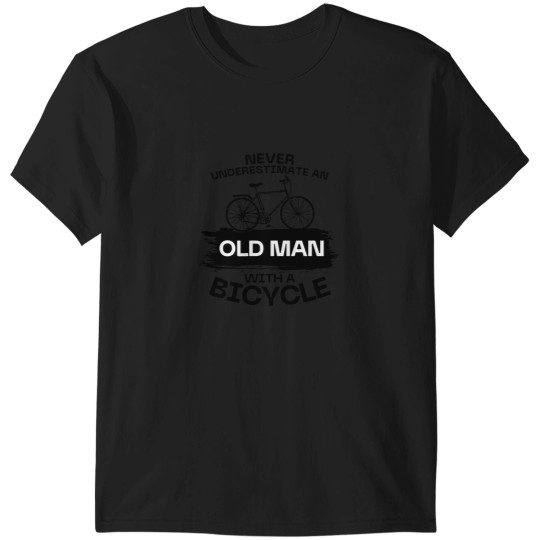Discover Never Underestimate An Old Man with a bicycle (5) T-Shirts