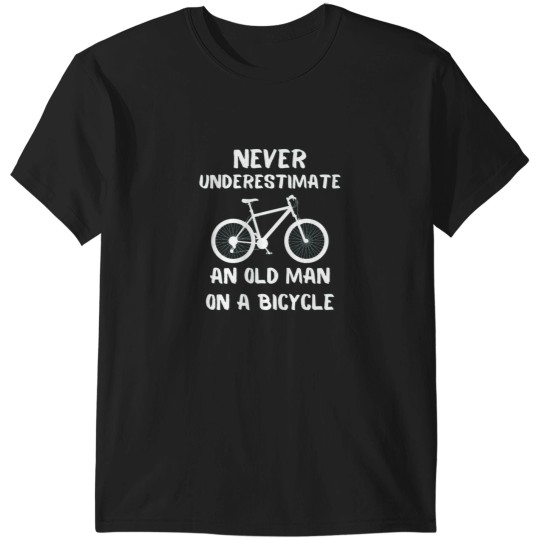 Discover Never Underestimate An Old Man With A Bicycle (6) T-Shirts