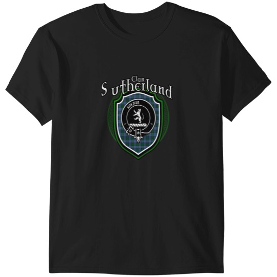 Discover Clan Sutherland Tartan T-Shirt - Scottish Heritage Design