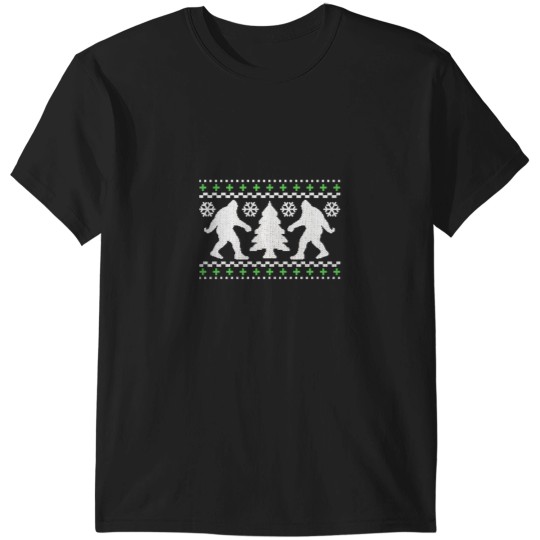 Discover Ugly Holiday BigfootS Christmas Sweater T-Shirts