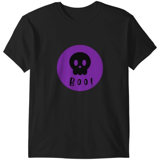 Discover Black Skull Halloween Boo T-Shirts