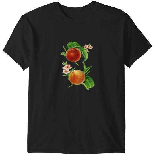 Discover Sweet Peaches Vintagess Hand Drawn Fruit Illustration T-Shirts