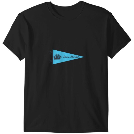 Discover Vintage Stone Harbor NJ Pennant T-Shirts