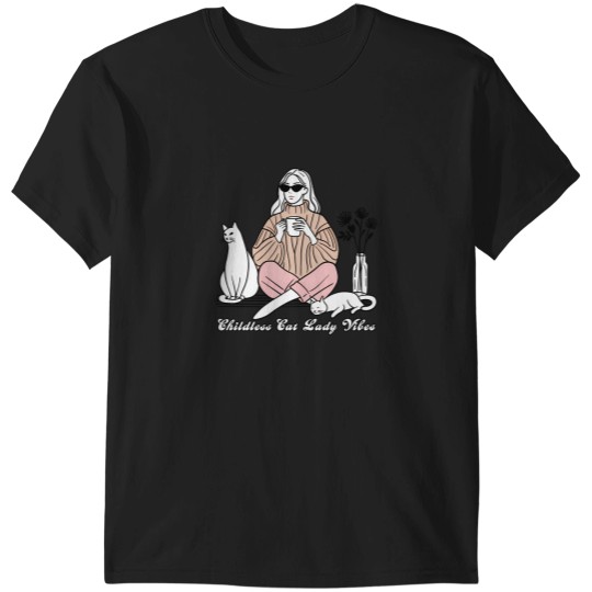 Discover Childless Cat Lady Vibes T-Shirts