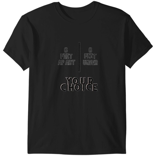 Discover 6 feet apart 6 feet under Active T-Shirts
