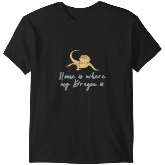 Discover Home Is Where My Dragon Is Funny Reptile Gift Essential T-Shirts