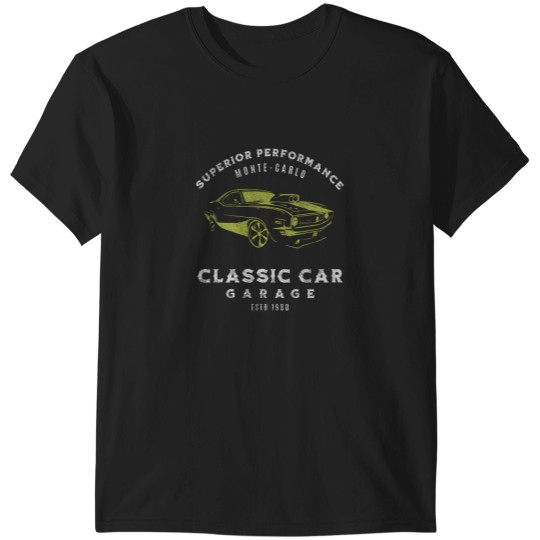 Discover Car Garage American Muscle Hot Rod Mechanic T-Shirts