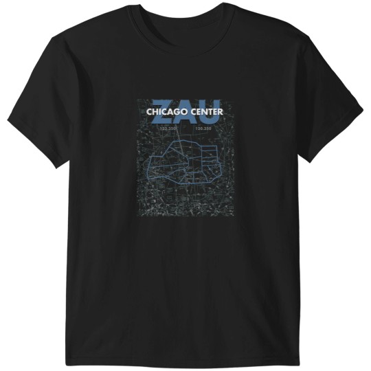 Discover ZAU Chicago Center Air Traffic Control ATC Artwork Active T-Shirts